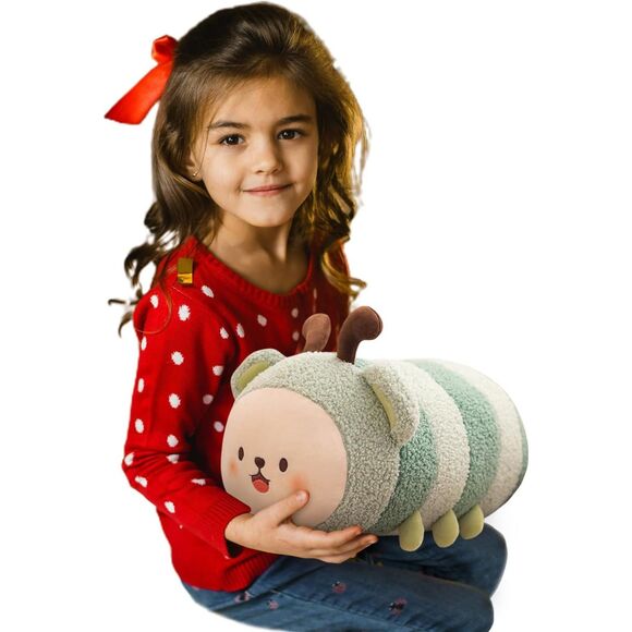 11 inch KZT Small Green Cute Insect Stuffed Animal Toy Plush Pillow - Picture 1 of 6